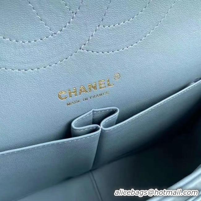 Best Design Chanel 2.55 Calfskin Flap Bag A37587 sky blue