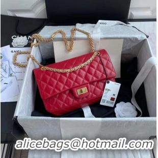 Popular Style Chanel 2.55 Calfskin Flap Bag A37586 red