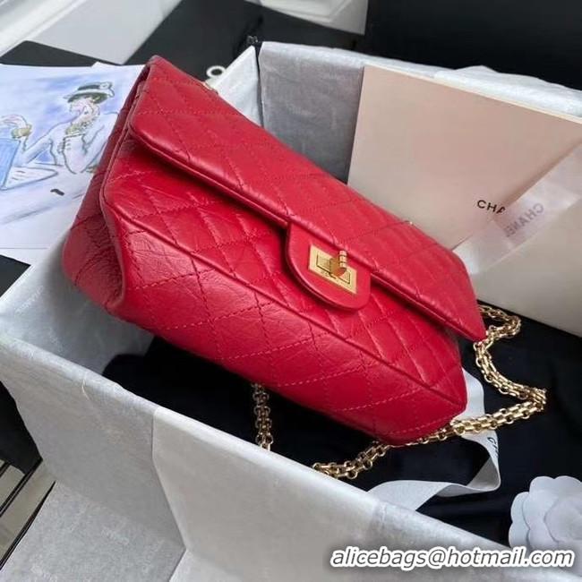 Popular Style Chanel 2.55 Calfskin Flap Bag A37586 red