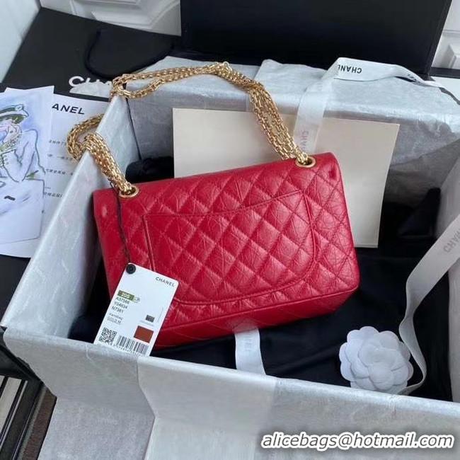 Popular Style Chanel 2.55 Calfskin Flap Bag A37586 red