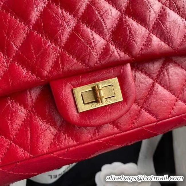 Popular Style Chanel 2.55 Calfskin Flap Bag A37586 red