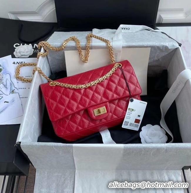 Popular Style Chanel 2.55 Calfskin Flap Bag A37586 red