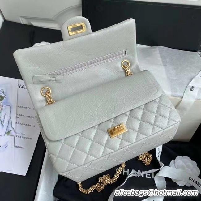 Promotional Chanel 2.55 Calfskin Flap Bag A37586 light grey