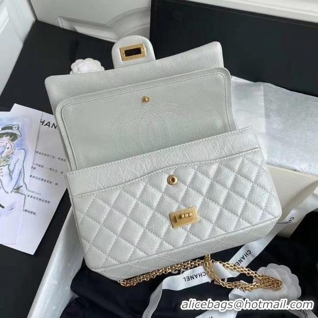 Promotional Chanel 2.55 Calfskin Flap Bag A37586 light grey