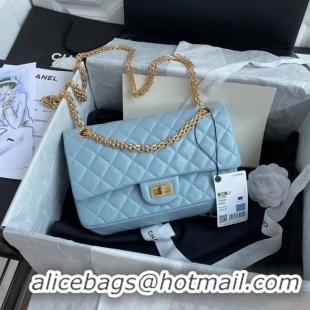 Trendy Design Chanel 2.55 Calfskin Flap Bag A37586 sky blue