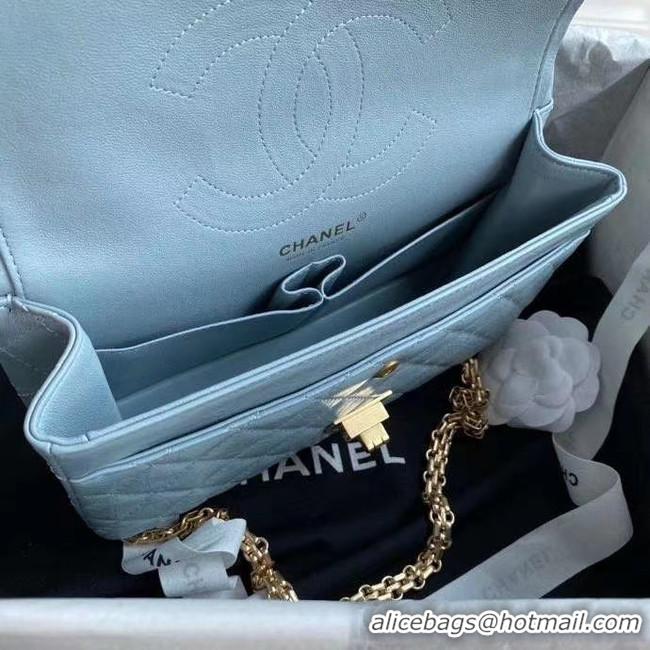 Trendy Design Chanel 2.55 Calfskin Flap Bag A37586 sky blue