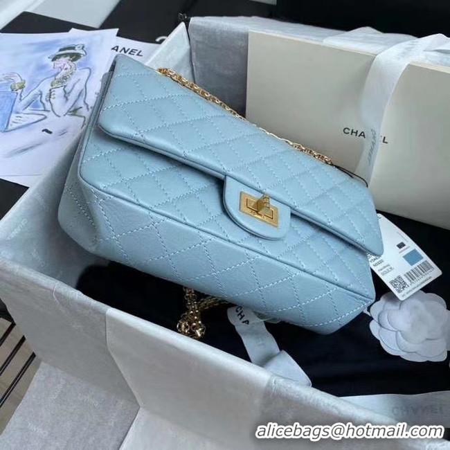 Trendy Design Chanel 2.55 Calfskin Flap Bag A37586 sky blue