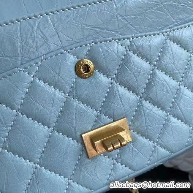 Trendy Design Chanel 2.55 Calfskin Flap Bag A37586 sky blue