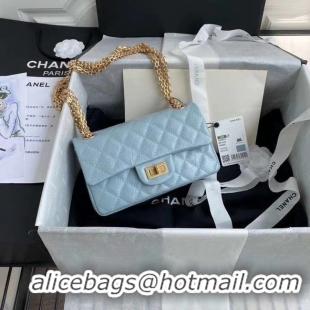 Promotional Chanel 2.55 Calfskin Flap Bag A37586 sky blue