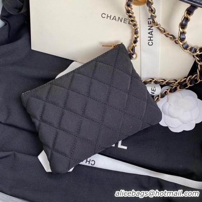 New Style Chanel Original Lather Shopping bag AS1844 black