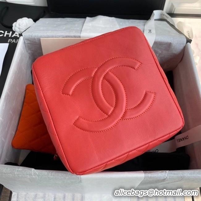 Buy Fashionable Chanel Original Lather Shopping bag AS1844 red