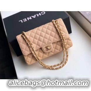 Unique Discount Chanel Double Flaps Bags Apricot Original Caviar Leather A36097 Gold