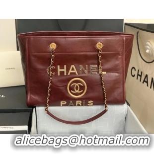 Good Product Promotional Chanel shopping bag A67001 Burgundy