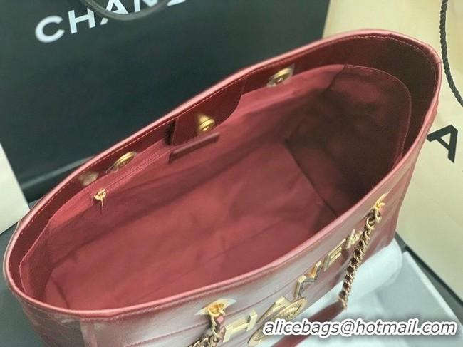 Good Product Promotional Chanel shopping bag A67001 Burgundy