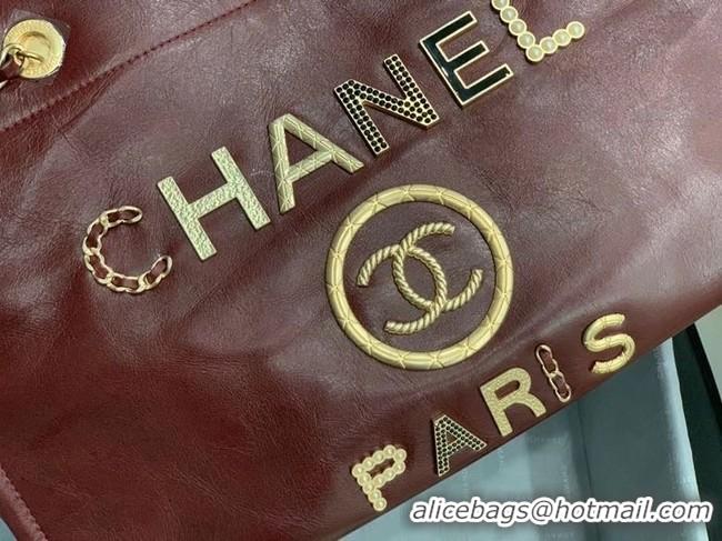 Good Product Promotional Chanel shopping bag A67001 Burgundy