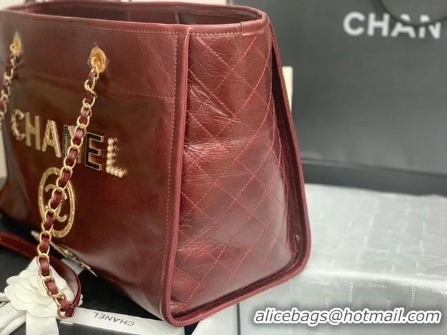 Good Product Promotional Chanel shopping bag A67001 Burgundy