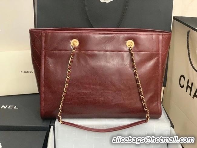 Good Product Promotional Chanel shopping bag A67001 Burgundy