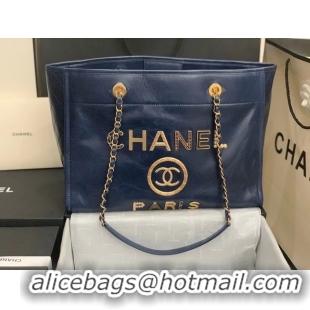 Traditional Discount Chanel shopping bag A67001 Royal Blue