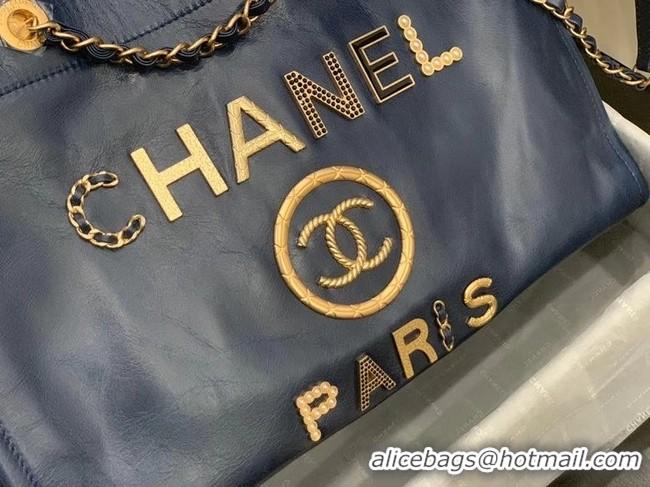 Traditional Discount Chanel shopping bag A67001 Royal Blue