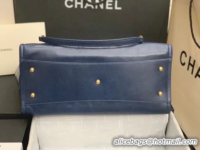 Traditional Discount Chanel shopping bag A67001 Royal Blue