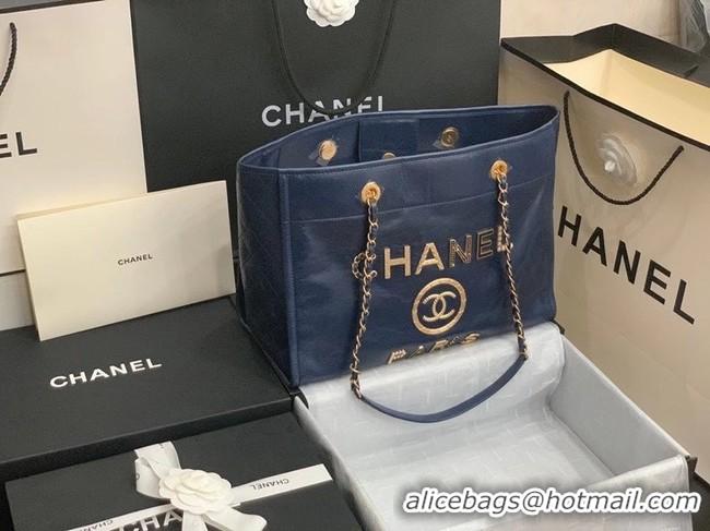 Traditional Discount Chanel shopping bag A67001 Royal Blue