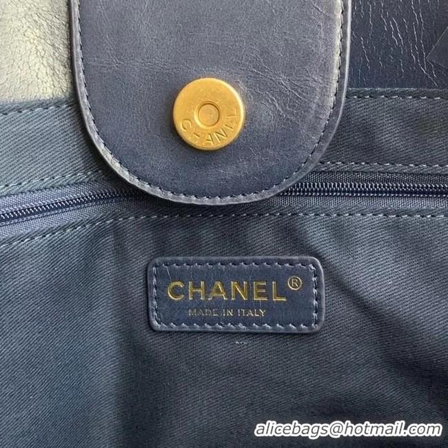 Traditional Discount Chanel shopping bag A67001 Royal Blue