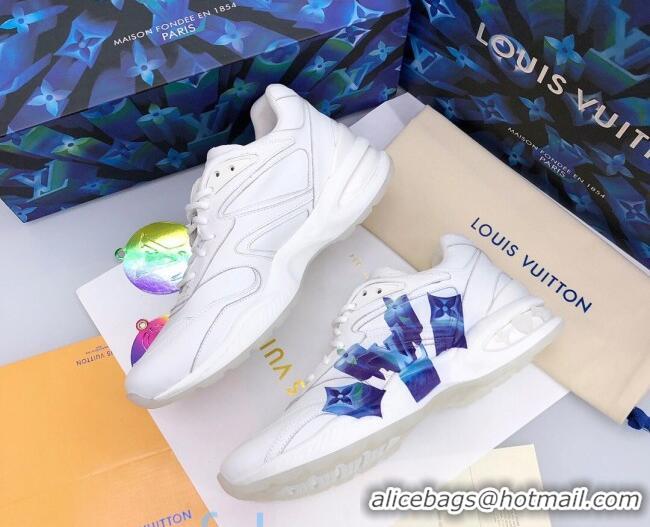 Shop Duplicate Louis Vuitton Men's LV Trail Sneakers in Logo Printed Silky Calfskin 01 2020