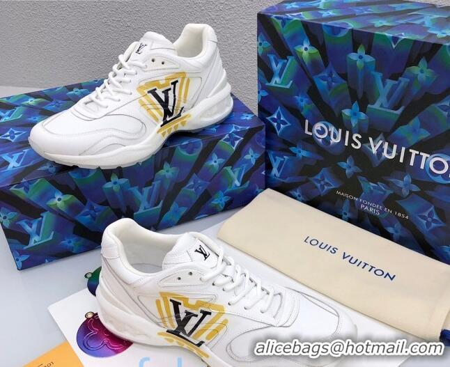 New Design Louis Vuitton Men's LV Trail Sneakers in Logo Printed Silky Calfskin 92739 2020