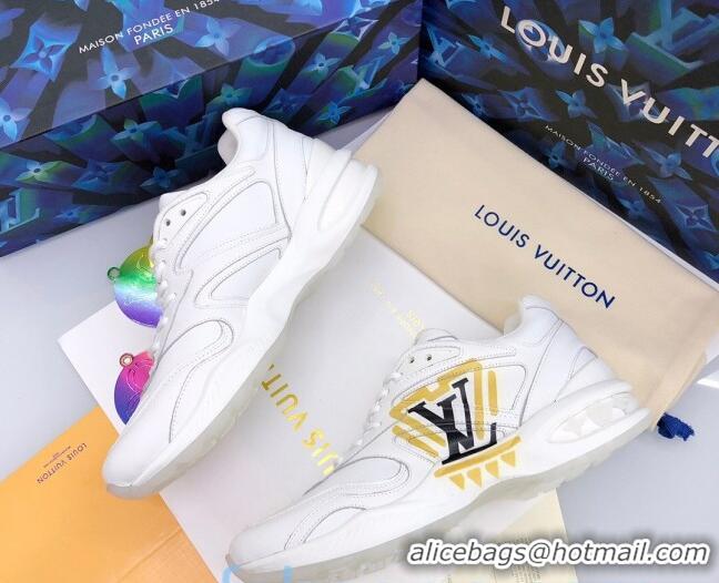 New Design Louis Vuitton Men's LV Trail Sneakers in Logo Printed Silky Calfskin 92739 2020