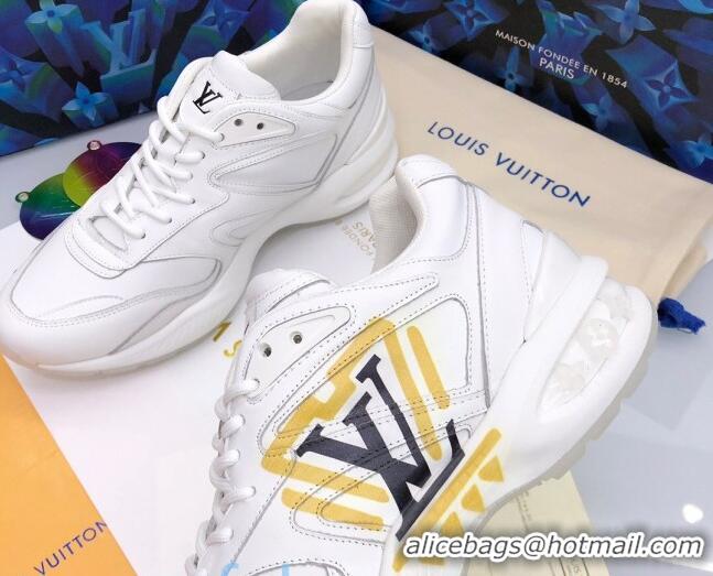 New Design Louis Vuitton Men's LV Trail Sneakers in Logo Printed Silky Calfskin 92739 2020