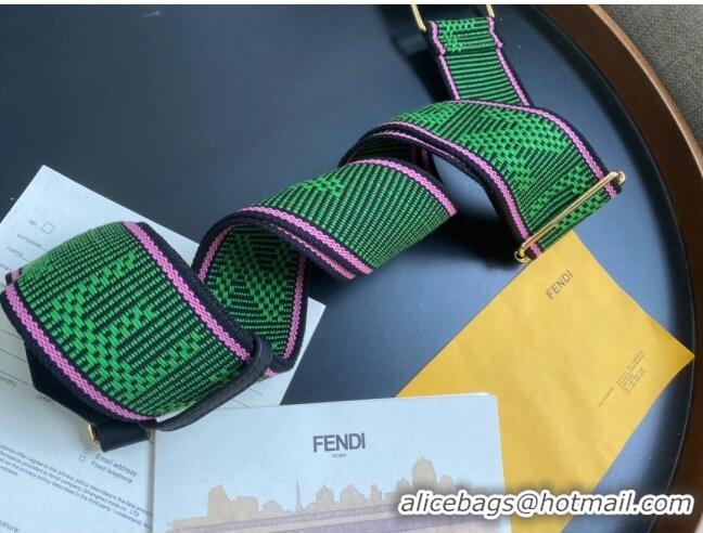 Best Fashion Fendi Strap You Long Shoulder Strap F1436 Green Ribbon 110x6cm 2020