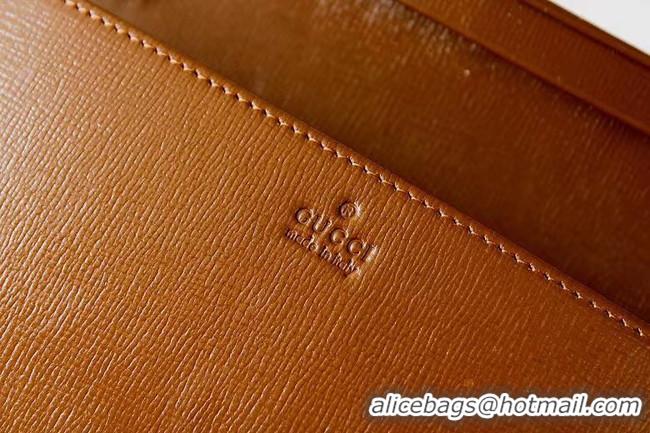 Famous Brand Gucci Horsebit 1955 wallet with chain 621892 brown