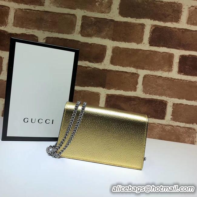 Luxury Discount Gucci Dionysus Leather Super mini Bag 476432 gold