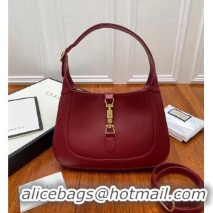 Shop Duplicate Gucci Jackie 1961 small hobo bag 636709 Red