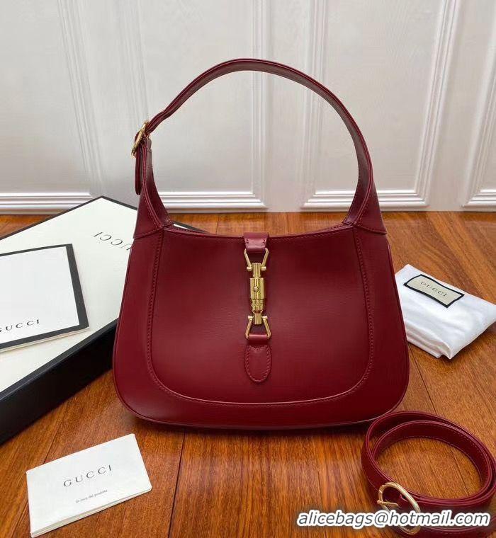 Shop Duplicate Gucci Jackie 1961 small hobo bag 636709 Red