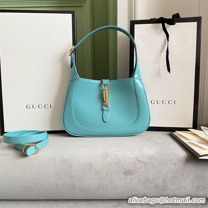 Good Quality Gucci Jackie 1961 small hobo bag 636709 sky blue