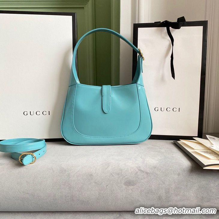 Good Quality Gucci Jackie 1961 small hobo bag 636709 sky blue