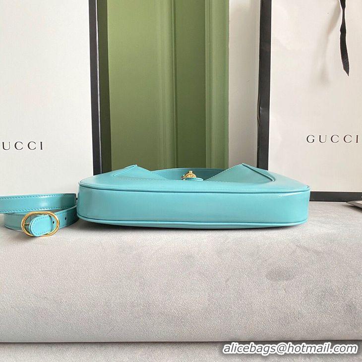 Good Quality Gucci Jackie 1961 small hobo bag 636709 sky blue