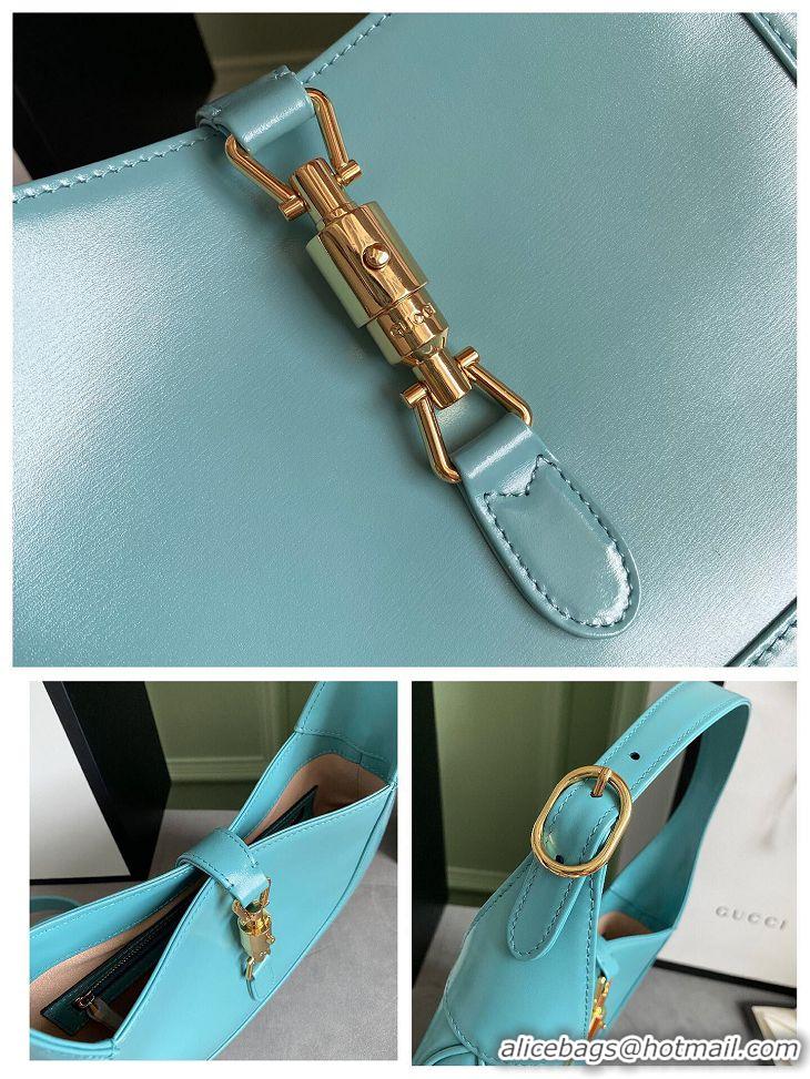 Good Quality Gucci Jackie 1961 small hobo bag 636709 sky blue