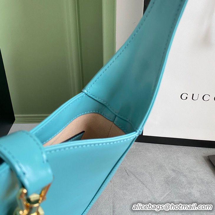 Good Quality Gucci Jackie 1961 small hobo bag 636709 sky blue