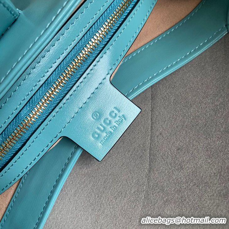 Good Quality Gucci Jackie 1961 small hobo bag 636709 sky blue