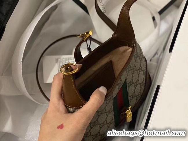 Top Quality Gucci Jackie 1961 mini hobo bag 637092 brown