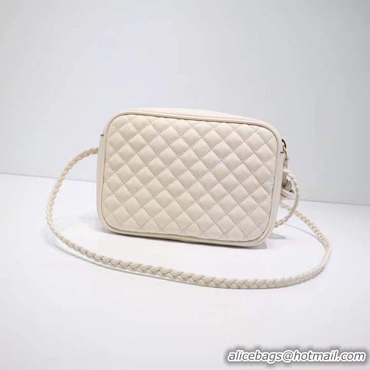 New Release Creation Gucci Laminated leather small shoulder bag 51060 white