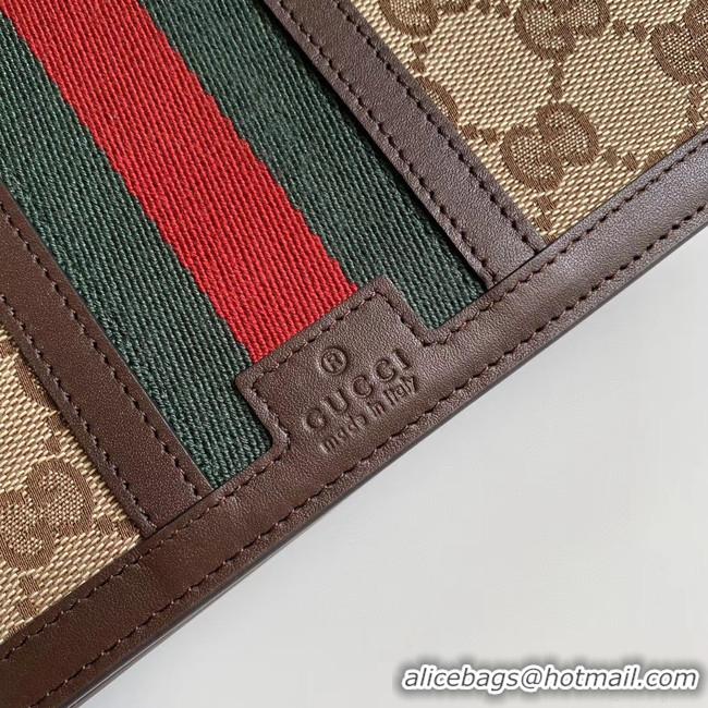 Best Product Gucci Horsebit 1955 wallet with chain 409439 brown