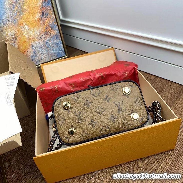 Top Grade Louis Vuitton Monogram Canvas Reverse Nice Cosmetic Bag M45165 Black