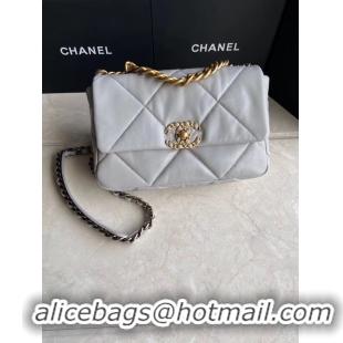 Top Design Chanel 19 flap bag AS1160 grey