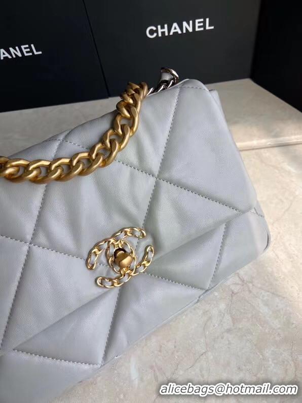 Top Design Chanel 19 flap bag AS1160 grey