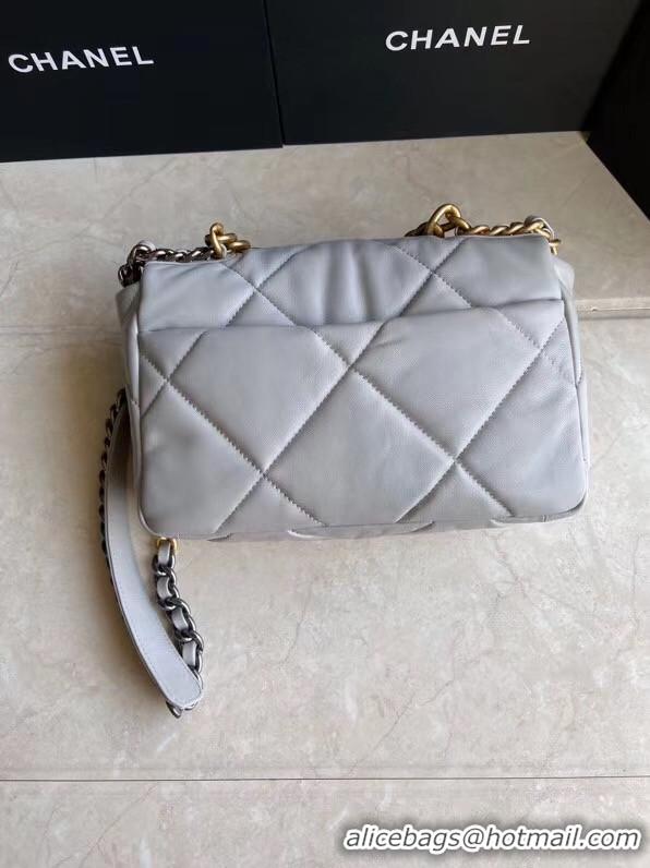 Top Design Chanel 19 flap bag AS1160 grey