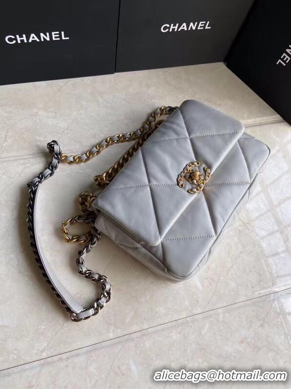 Top Design Chanel 19 flap bag AS1160 grey