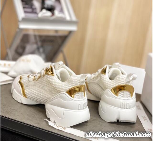 Good Quality Dior D-Connect Sneakers in White/Black Mesh 22027